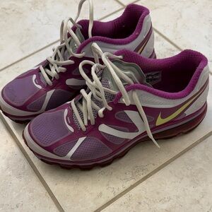 Nike air max youth  Purple and Gray Athletic Shoes